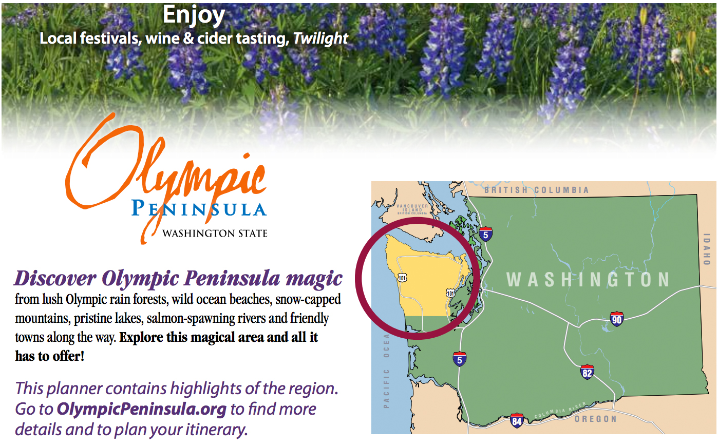 2017 Travel Planner for Olympic Peninsula Now Available